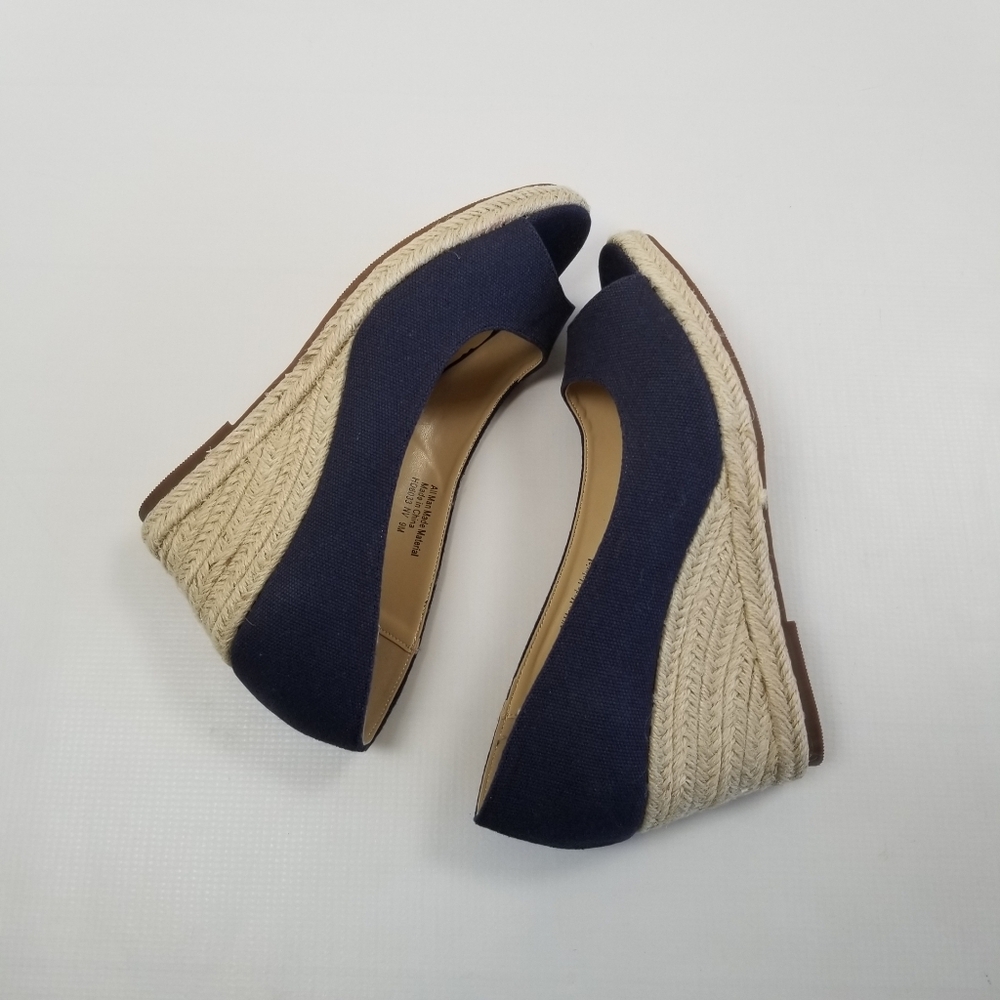 Boston Design Studio Espadrille Wedge Shoes Size 9 - Picture 4 of 10